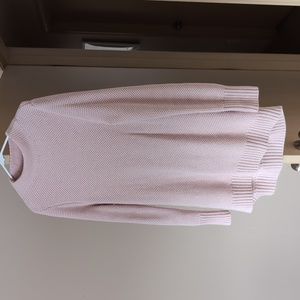 Duluth long pink knit sweater